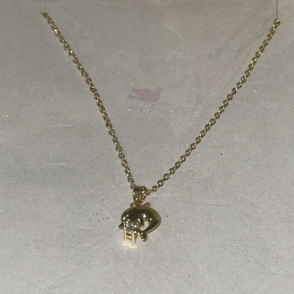 Dolphin and Turtle Bling Necklace for Child NEW